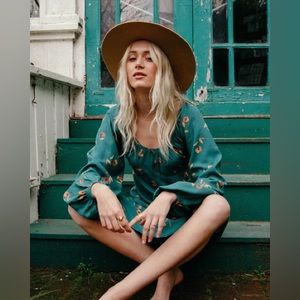 Billabong Sweet To Me Long Sleeve Midi Dress